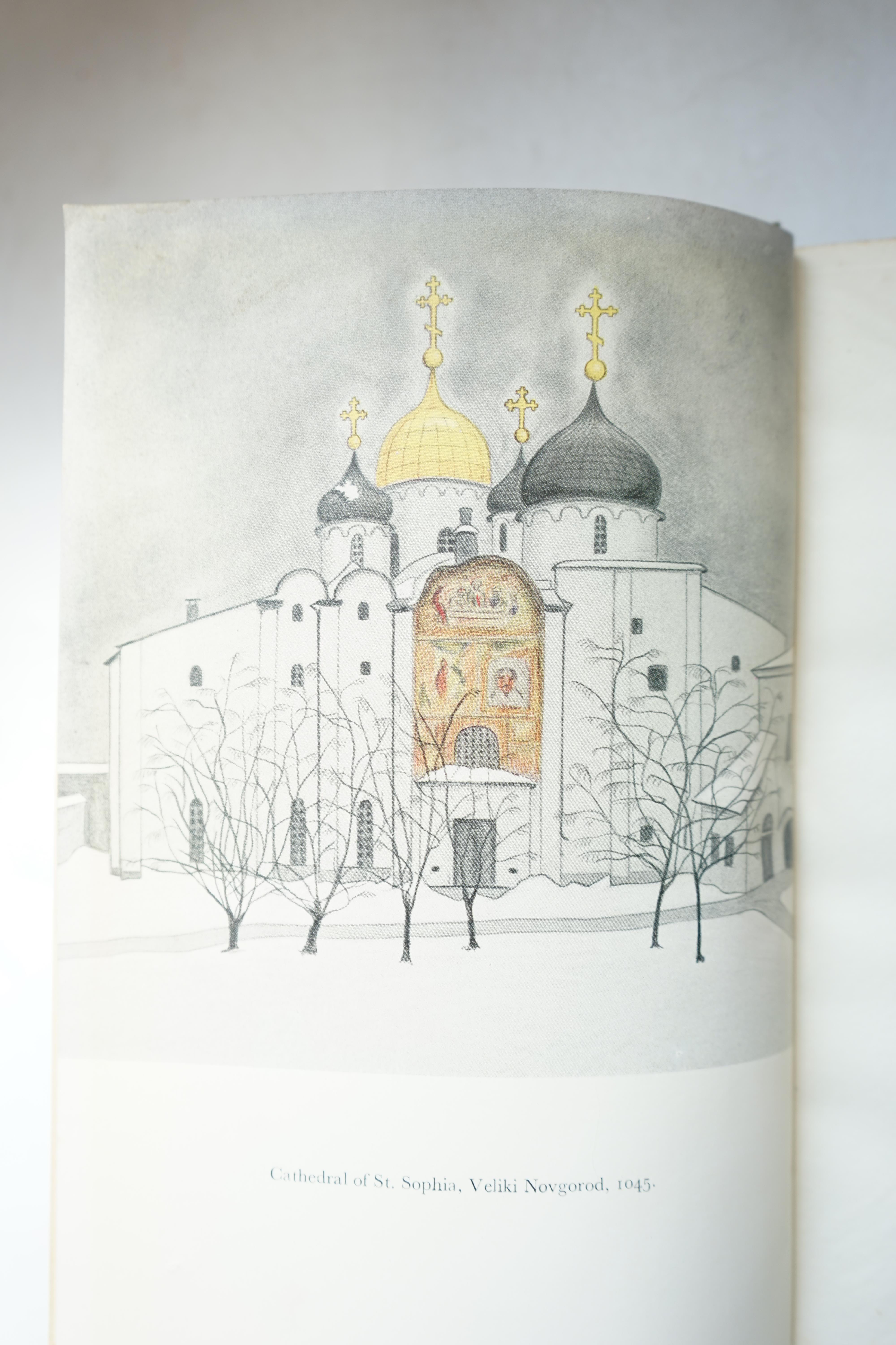 Byron, Robert - First Russia Then Tibet, 8vo, original green cloth, colour frontispiece and black and white plates, Macmillan & Co. Ltd, London, 1933
